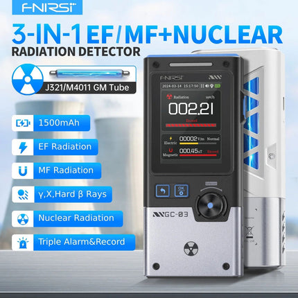 FNIRSI GC-03 Multifunctional Radiation Detector (Features)