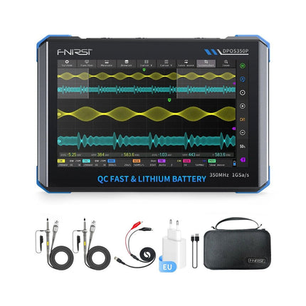 FNIRSI DPOS350P (4 - in - 1) 2 - ch Tablet Oscilloscope (350 MHz) + Signal Generator + Frequency Response Analyzer + Spectrum Analyzer - Elektor